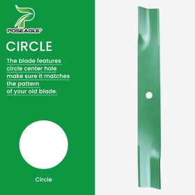 POSEAGLE powder-coated blades resist rust for long-lasting mowing