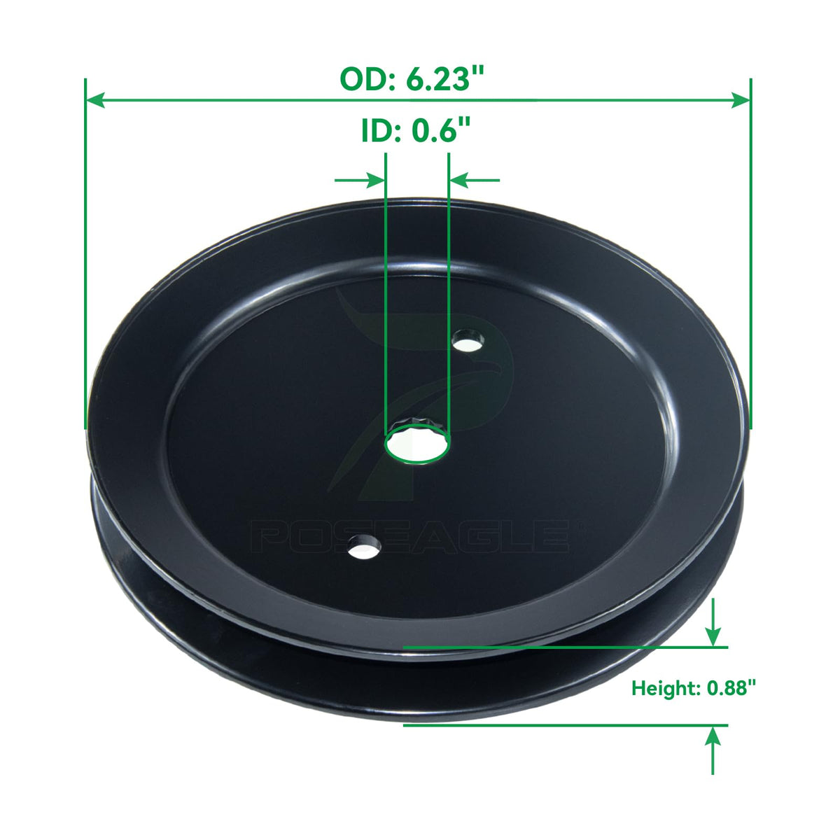 POSEAGLE precision-machined pulley for smooth operation