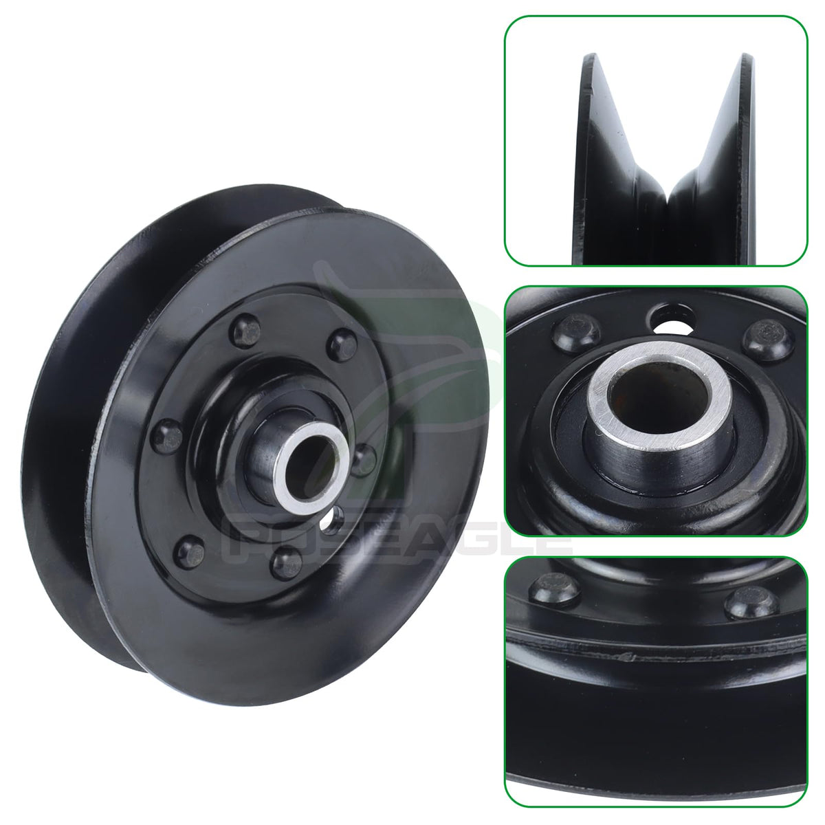 POSEAGLE precision-machined pulley minimizes vibration and belt wear