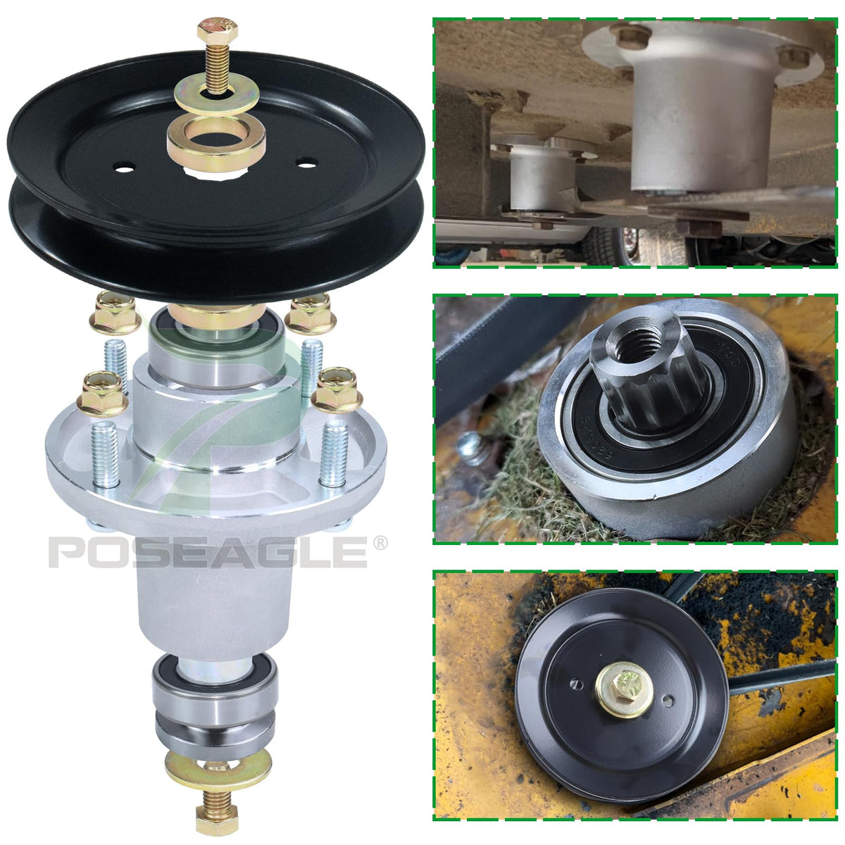 POSEAGLE compatible with Hustler Raptor 54-inch models for straightforward replacement.