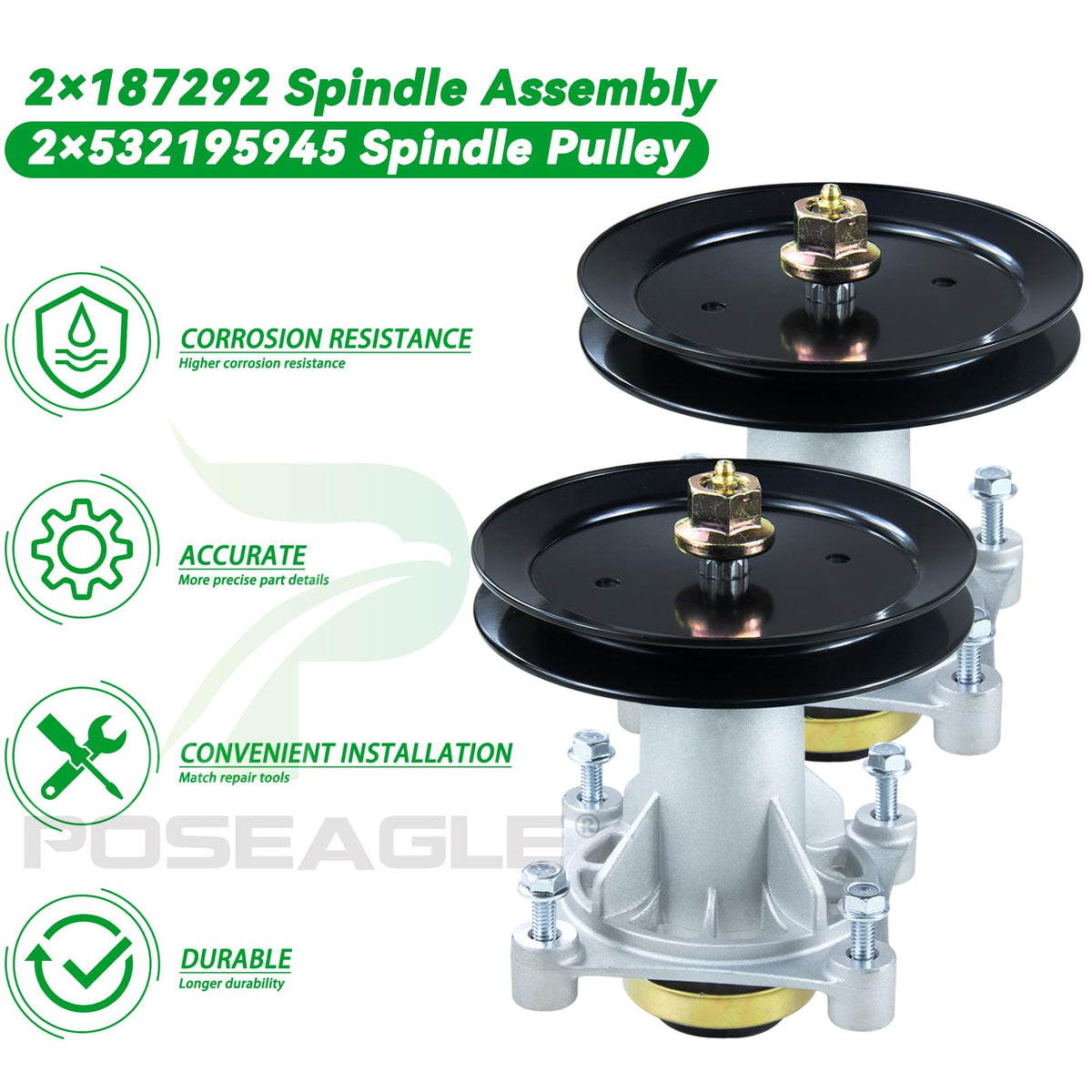 POSEAGLE replacement parts package offers broad compatibility across brands.