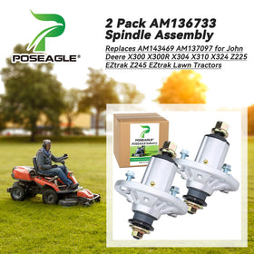POSEAGLE spindle assembly replacement pack shows precise fit for easy installation.