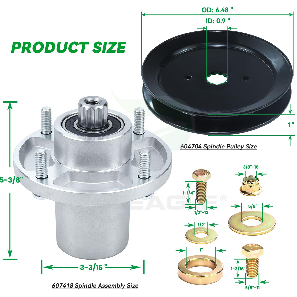 POSEAGLE spindle threads close-up highlighting CNC precision and burr-free fit.
