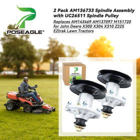 POSEAGLE UC26511 spindle pulley side view for reliable blade rotation