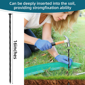 POSEOFFR artificial turf stake stabilizes turf for tidy lawns