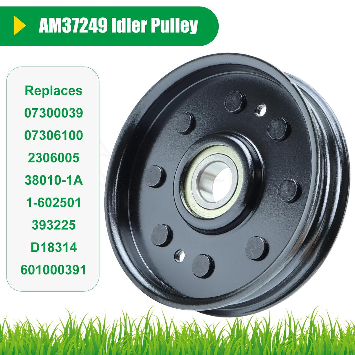 AM37249 pulley dimensions show precise fit for secure belt alignment