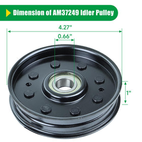 Double-sealed bearing on POSFLAG AM37249 reduces wear and maintenance