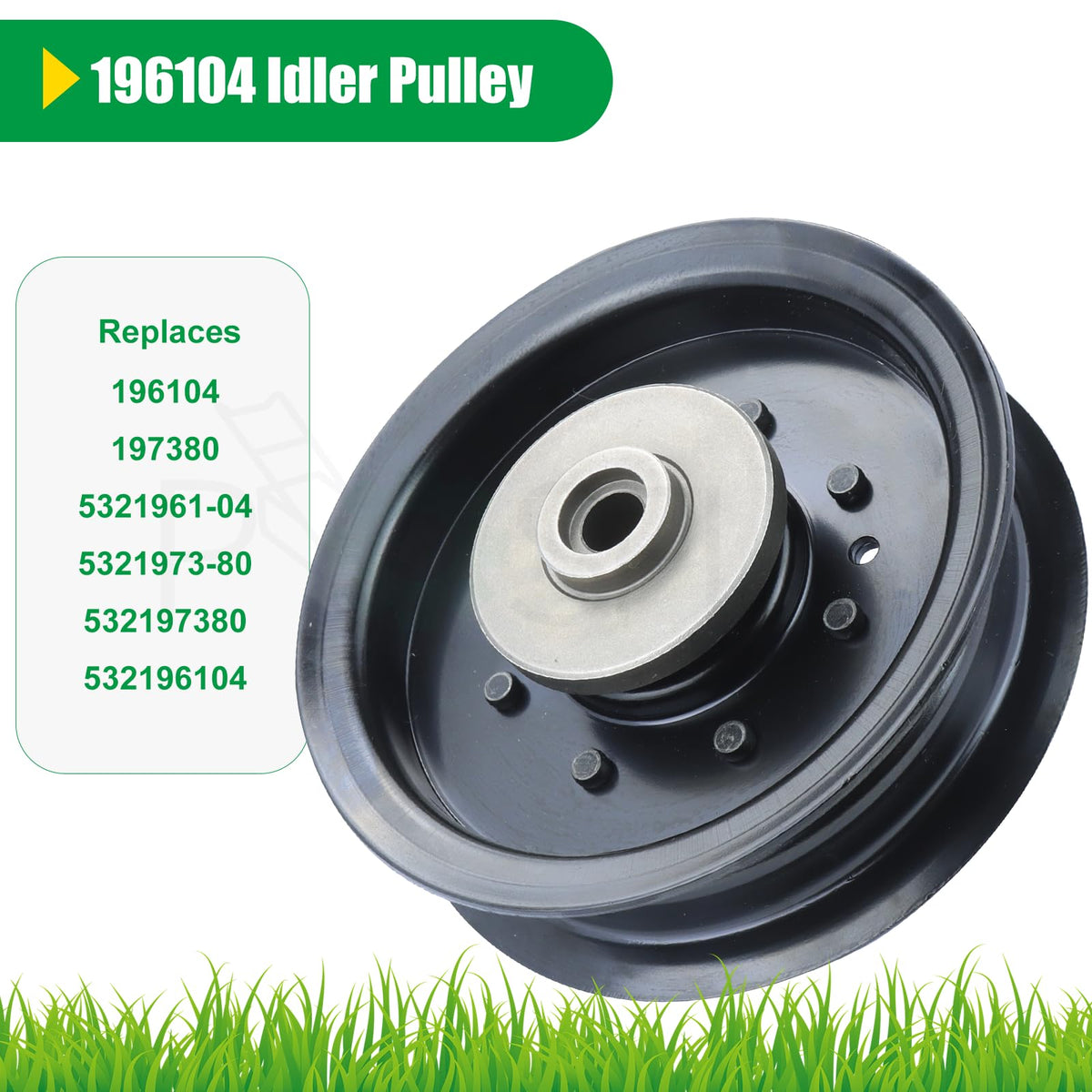 POSFLAG double-sealed bearing idler, pre-greased for extended service life.