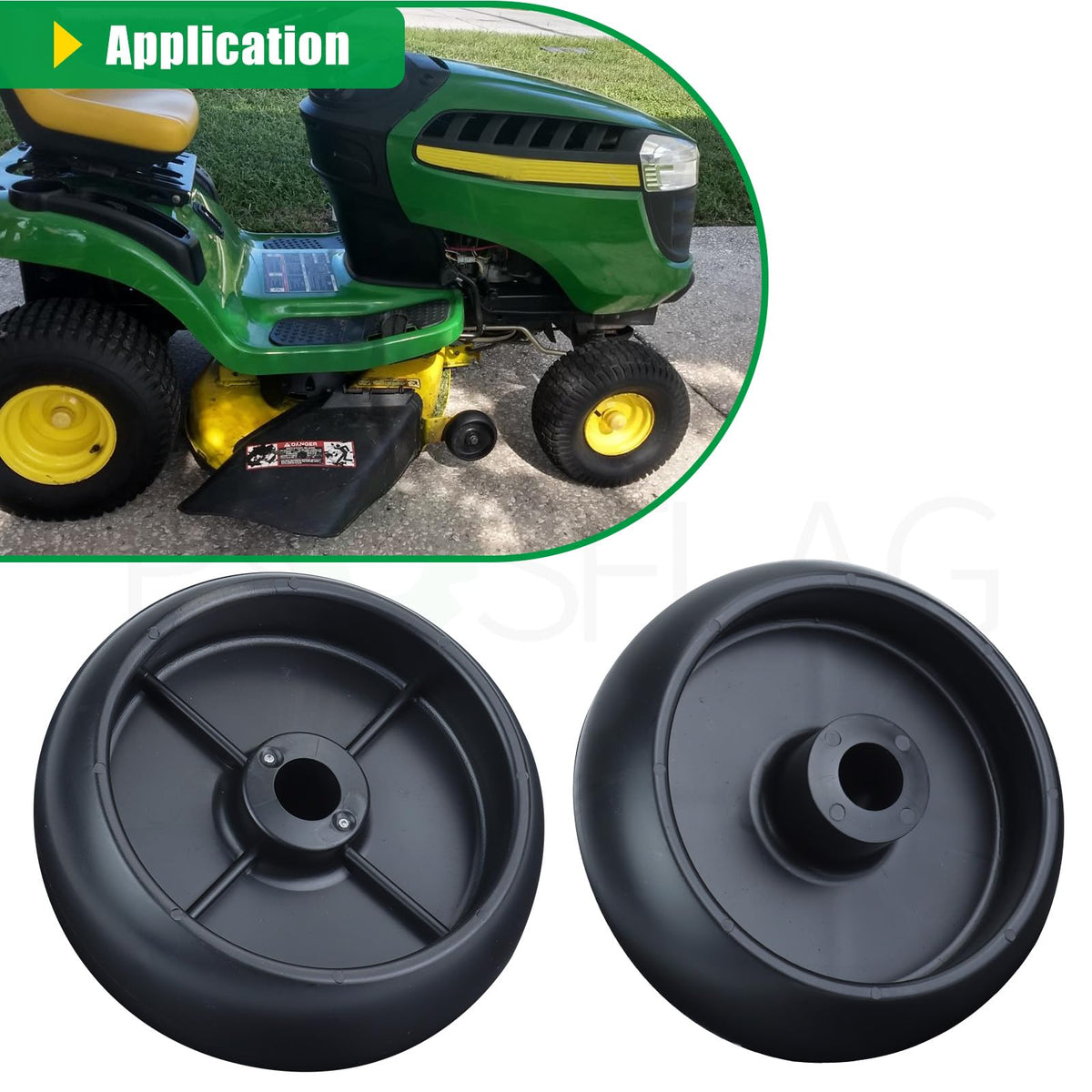 POSFLAG GX10168 fits LA-series tractors for easy replacement and even deck height.