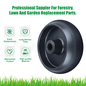 POSFLAG GX10168 gauge wheel and deck wheel combo maintains consistent cutting height.