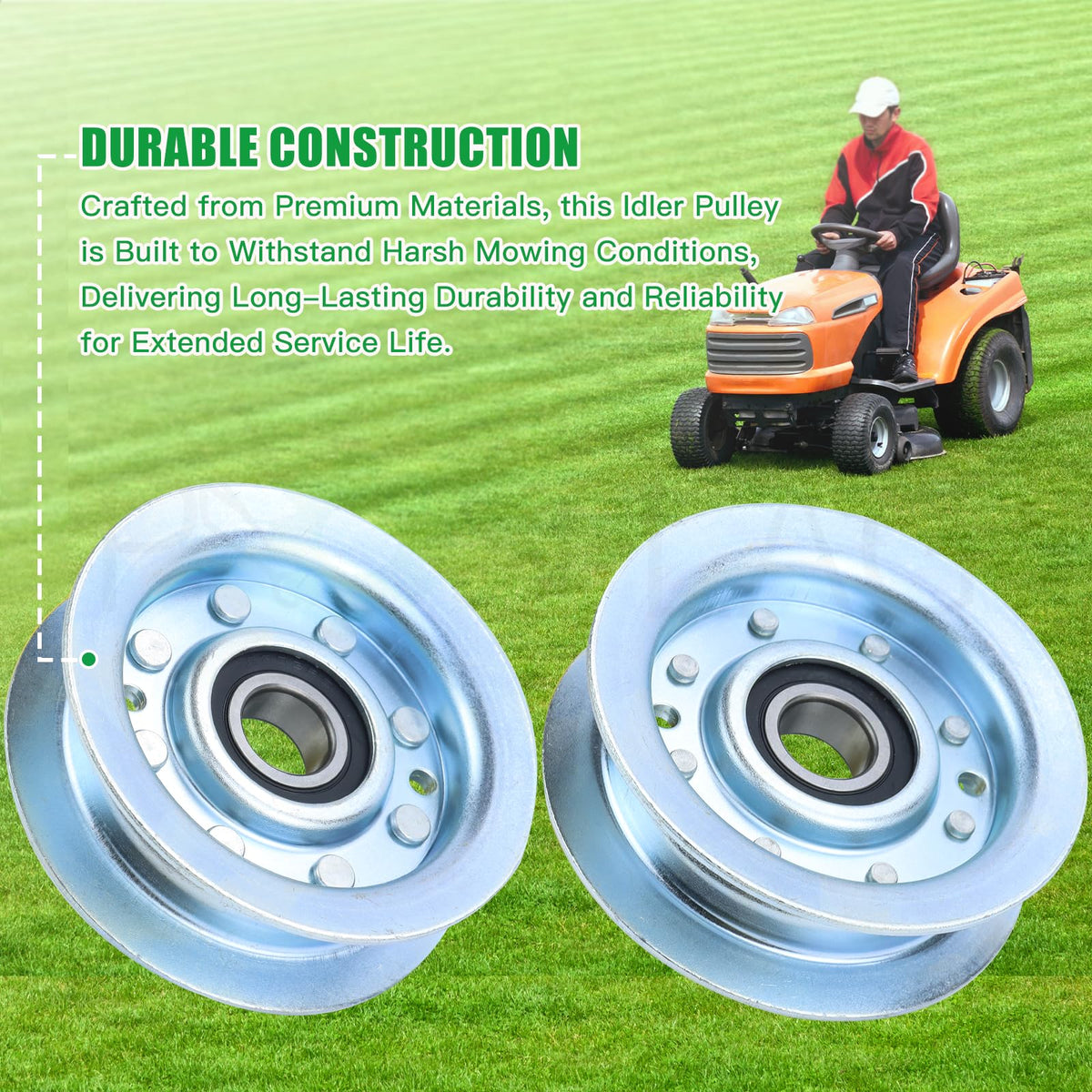 POSFLAG GY22172 idler pulley within belt-drive system for reliable rotation