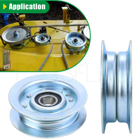 Deere compatibility list for POSFLAG GY22172 idler pulley across many models