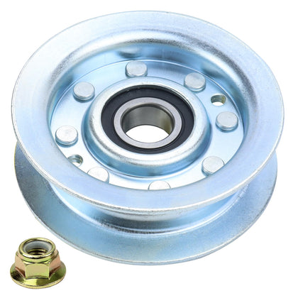 POSFLAG GY22172 idler pulley front view for John Deere tractors, showing durable construction