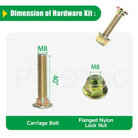 POSFLAG replacement package includes hardware for fast pulley swaps.