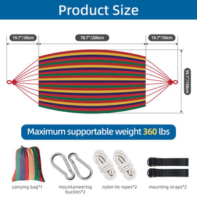 Posprica two-person hammock for indoor or outdoor use, comfortable lounging for two