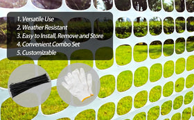PotatoLife fence cut-to-size shows customizable edges and precise dimensions