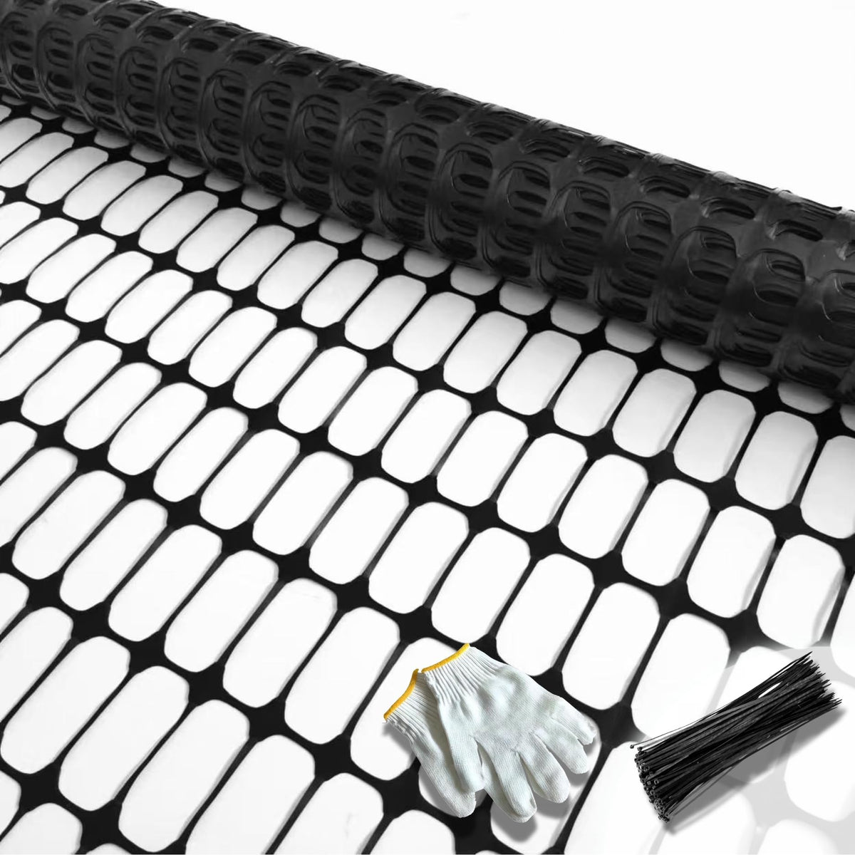 PotatoLife fence roll 40x100 inches, durable mesh for temporary garden fencing.