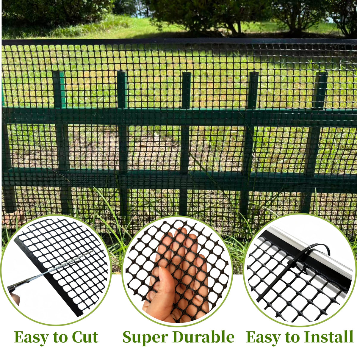 PotatoLife garden fence shields plants while allowing sunlight and airflow.