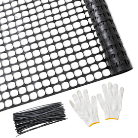 PotatoLife mesh fence roll 2x25ft for quick, reusable garden fencing