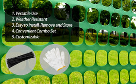 PotatoLife poultry barrier mesh fence keeps animals safe and contained