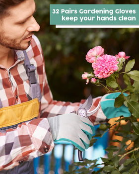 Potchen breathable garden gloves with inner cuff to reduce hand fatigue