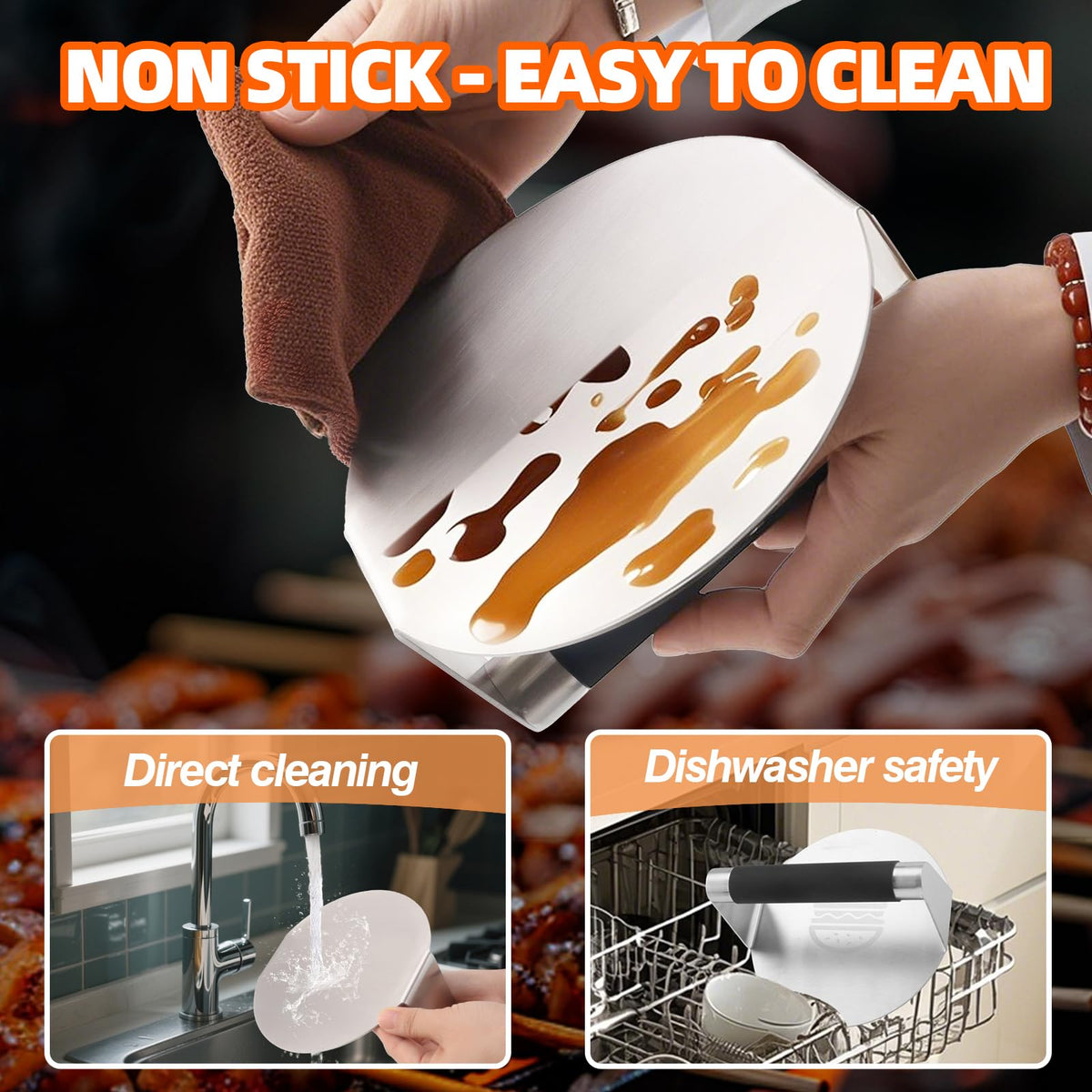 POTIANFUGUI solid one-piece stainless steel construction durability