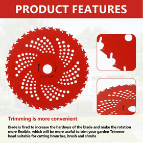 Potiarey carbon steel blades 10x3 teeth deliver tough, long-lasting cutting.