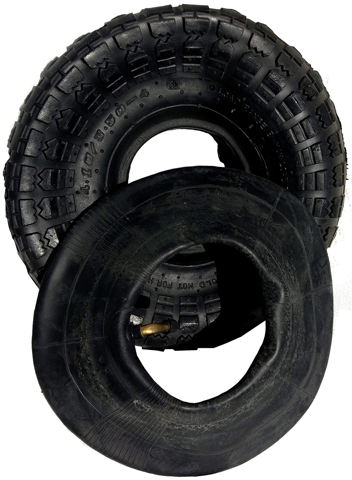 Potreba 4-inch rim compatibility supports 4.10/3.50-4 and 3.00-4 tires.