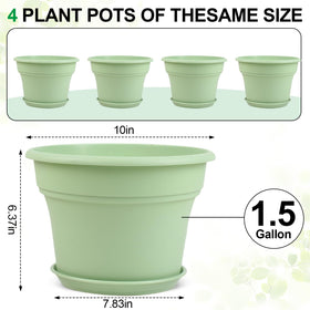 Pottiffe planter with rolled rim for easy movement when filled.
