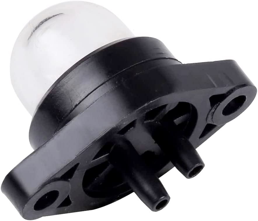 1950-series Poulan primer bulb in use for smoother priming
