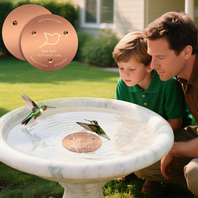 POUMEE durable copper disk kit for outdoor bird baths