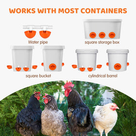 Poutilor no-waste gravity feeding minimizes spills and waste