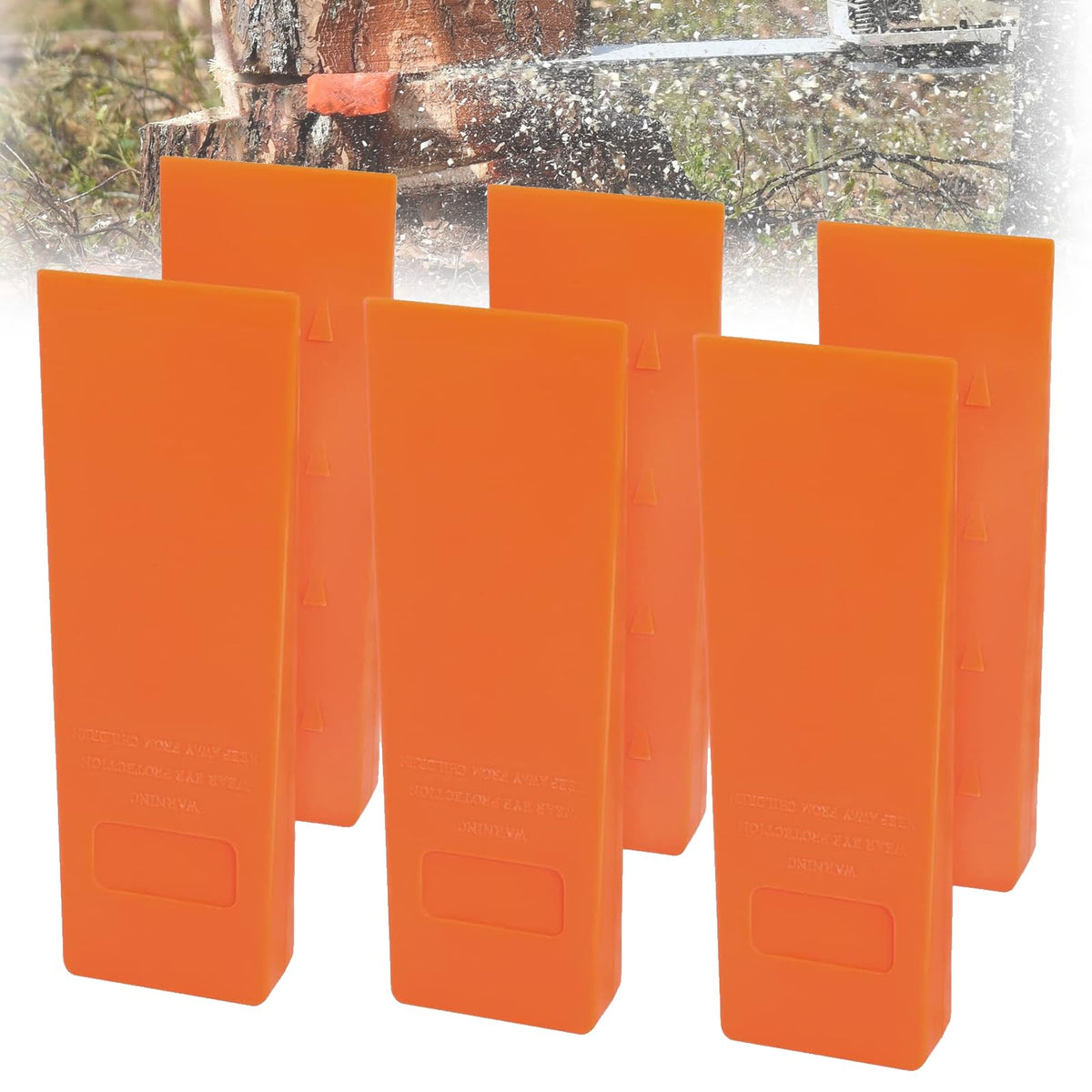 Poweka 10inch tree felling wedges for precise directional cuts.