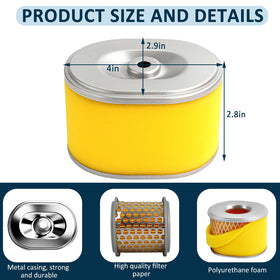 Poweka five-pack air filter ready for replacement use in multiple machines