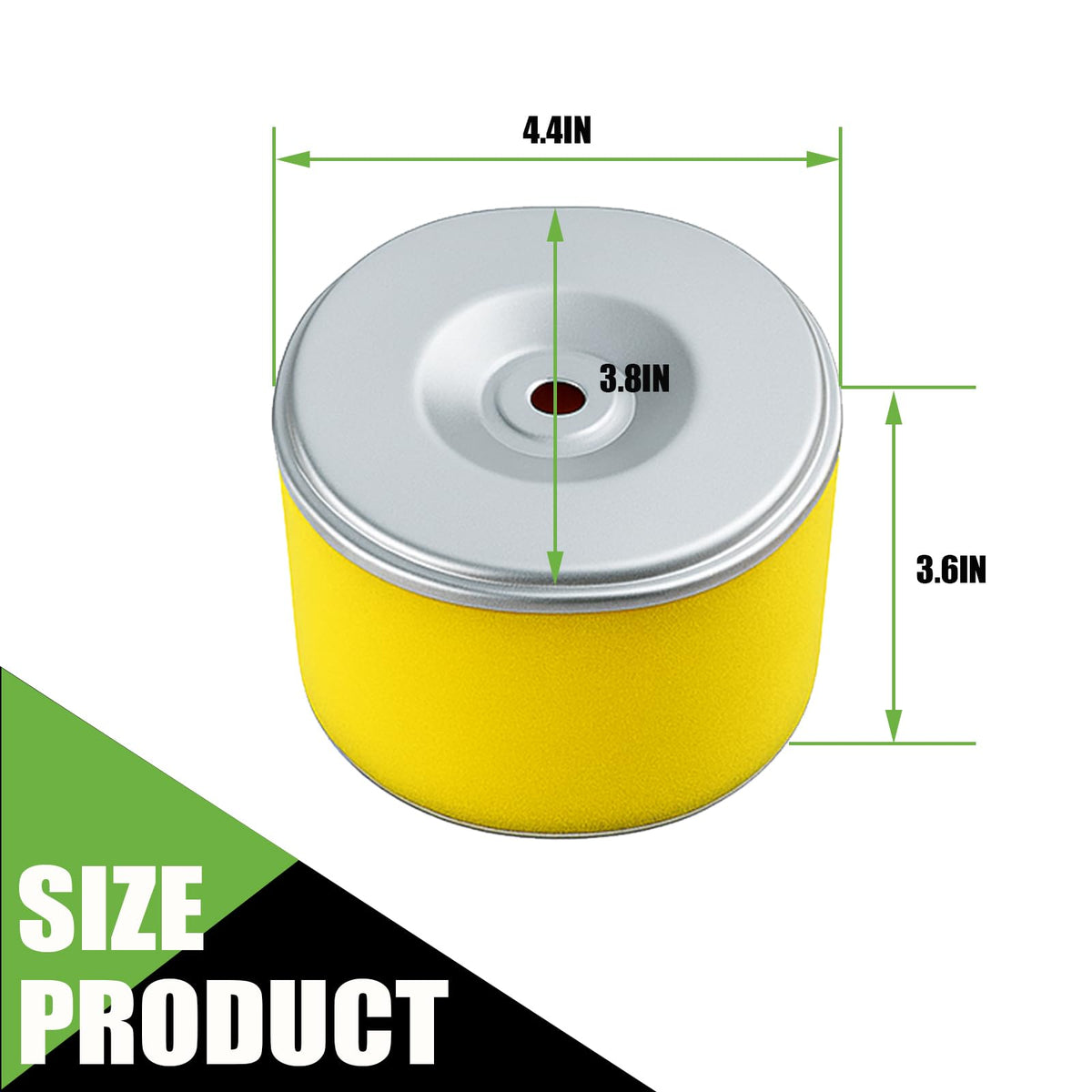 Poweka foam pre-filter for 17210-ZE3-505 protecting the main element.