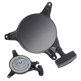 Poweka recoil starter front view with rugged housing for easy installation.