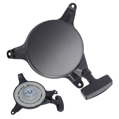 Poweka recoil starter front view with rugged housing for easy installation.