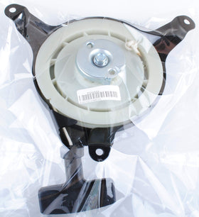 Poweka recoil starter with clear instruction label for proper replacement.