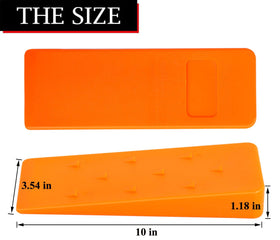 Poweka wedges feature smooth one side and serrated edge for grip.