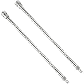 Power Town 17-inch extension wand in stainless steel for higher reach
