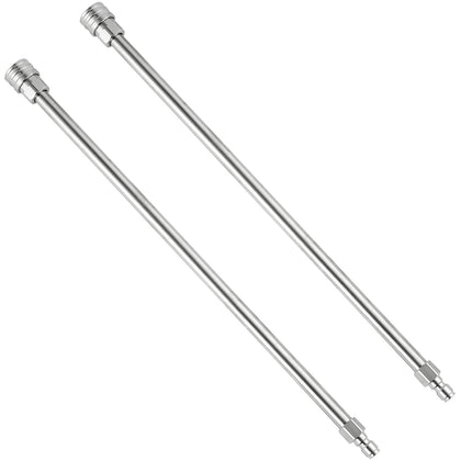 Power Town 17-inch extension wand in stainless steel for higher reach