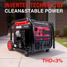 PowerSmart 7000-watt open-frame generator electric start for quick, hassle-free startup