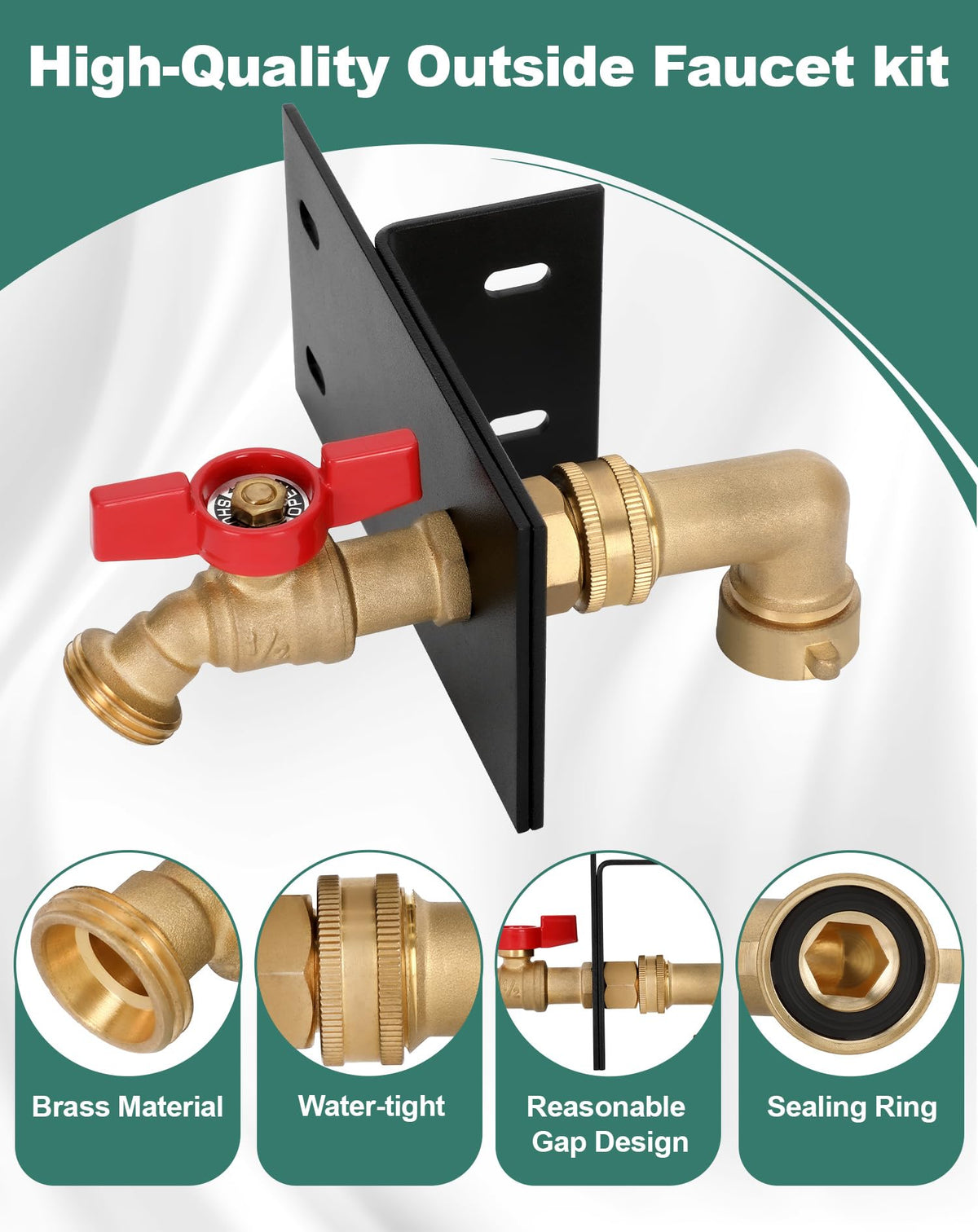 Powhorse indoor-to-outdoor water access setup, quick DIY installation in minutes.