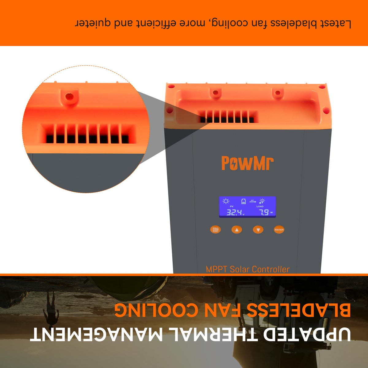 PowMr MPPT 60A installation in a solar setup demonstrates safe connection.