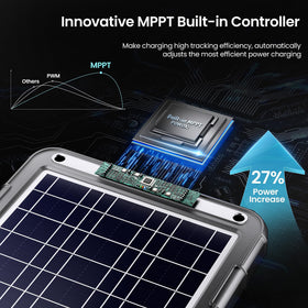 PowOXI IP65-weatherproof solar panel ready for rain