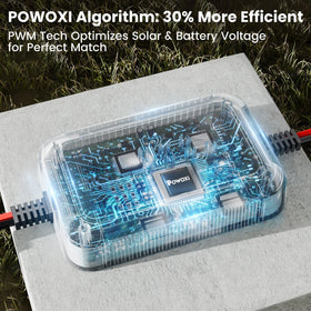 POWOXI LED indicator shows charging status at a glance