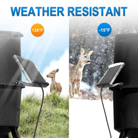 POWOXI rust-resistant aluminum bracket angled 45 degrees for optimal sun exposure.