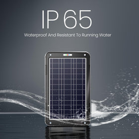 POWOXI waterproof solar panel enduring wind and snow.