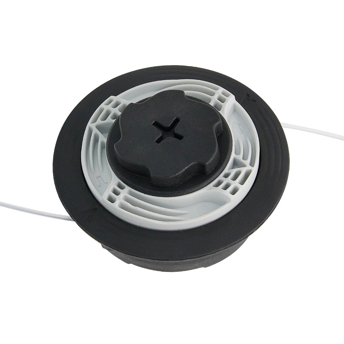 Powswopx C6-2 trimmer head, brand-new, ready for quick lawn maintenance and edge trimming.
