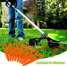 Powswopx packaging image shows 30 blades for garden projects.